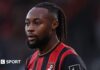 Antoine Semenyo: Manchester City in advanced talks with Bournemouth forward Close up of Bournemouth winger Antoine Semenyo