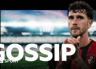 Football gossip: Senesi, Diomande, Thiago, Gallagher, Baas A graphic of Premier League players from every team in the division in 2025-26 season, with the Premier League trophy in front of them.