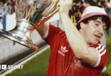John Robertson: Nottingham Forest to honour former winger by renaming stand John Robertson lifts the European Cup
