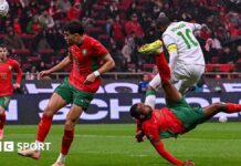 Scotland: Scott McTominay-style finish in perfect start for Morocco Morocco's Ayoub El Kaabi (right) scores against Comoros