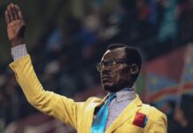 The standout fan with Patrice Lumumba pose at AFCON 2025