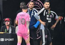 World Cup 2026: Lionel Messi subbed due to muscle fatigue rather than injury Lionel Messi leaves the field for Inter Miami on Sunday