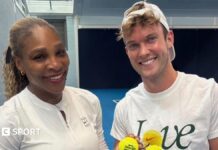 Serena Williams at Queen’s: British hitting partner on keeping return of American great secret David Quayle with Serena Williams during a practice session in 2026