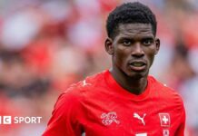 World Cup 2026: Switzerland travel to US without Breel Embolo over Esta issue Breel Embolo in action for Switzerland