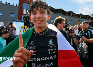 Italian Grand Prix: Is ‘disruptor’ Kimi Antonelli winning hearts where Ferrari is Formula 1? Kimi Antonelli celebrates after winning the Belgium Grand Prix, with an Italian flag draped over his shoulders