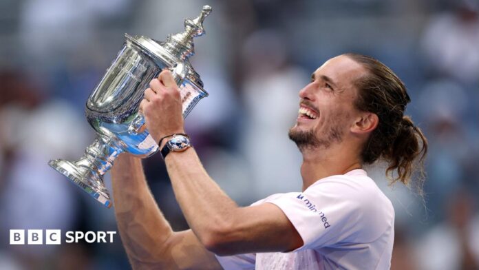 US Open 2026 results: Alexander Zverev beats Ben Shelton for Alexander Zverev celebrates with the US Open trophy